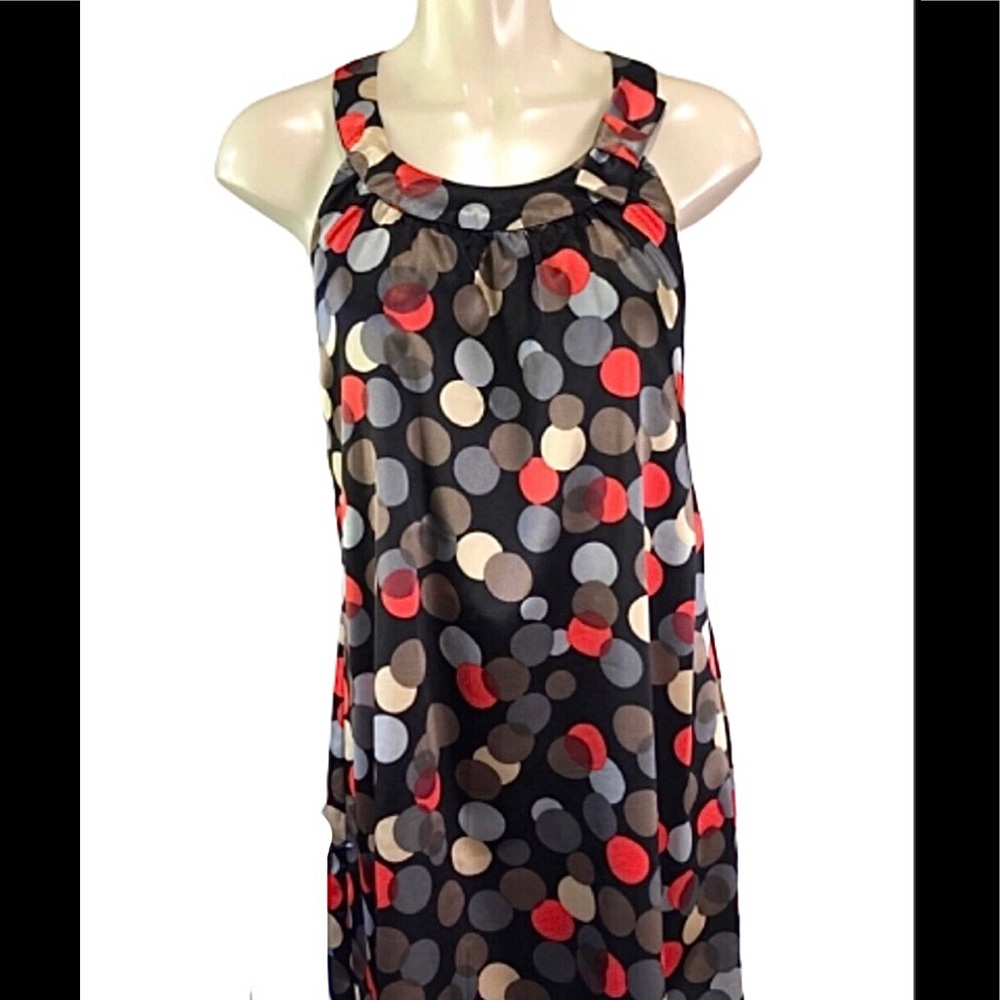 BCBGmaxazria DRESS polka dot PARTY silky sexy S